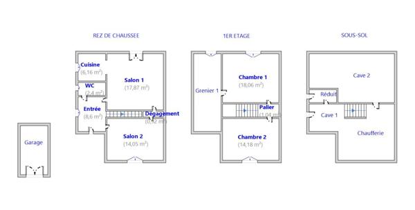 SUCCESSION VACANTE ! Maison mitoyenne 4 pièces 3 chambres 83 m2 JOEUF, offrant un fort potentiel de rénovation