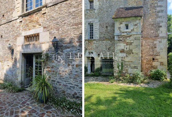 Charmant relais de chasse du XVIe sur 4963 m² de jardin arboré en Normandie