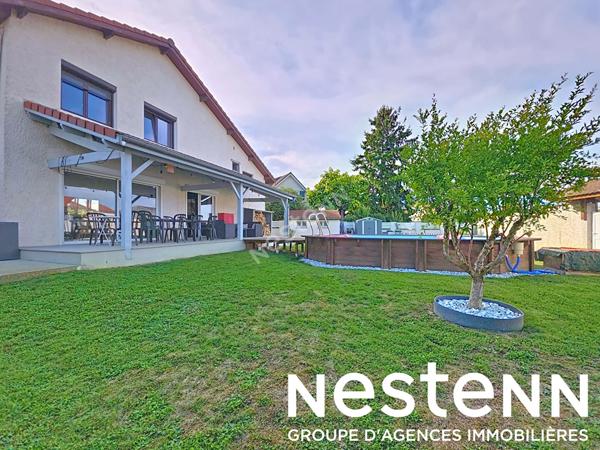 GENAS secteur pavillonnaire -Maison Familiale Individuelle de 5 pièces et 122m² habitables sur beau terrain plat