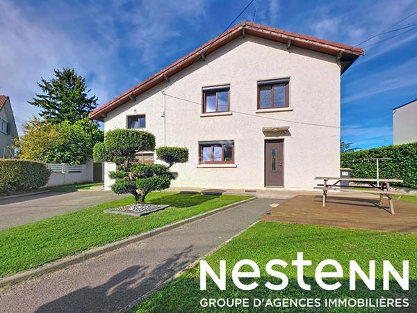 GENAS secteur pavillonnaire -Maison Familiale Individuelle de 5 pièces et 122m² habitables sur beau terrain plat