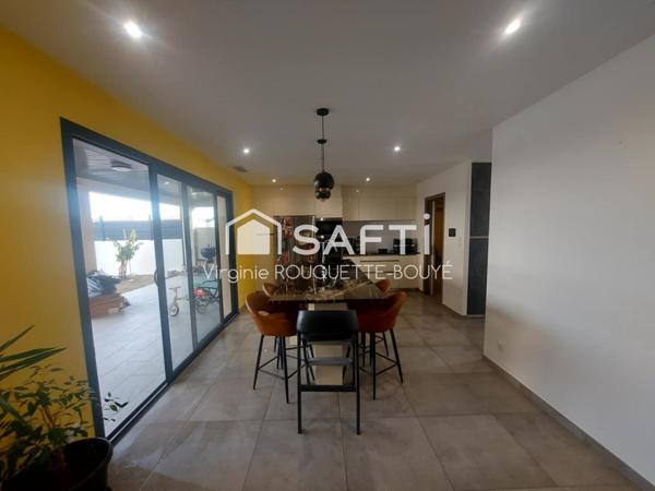 Maison T4 plain-pied de 2023 avec garage.