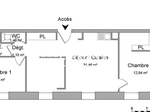 Location Appartement 3 pièces 60.7 m² - 13 RUE DE LA CRAFFE Nancy 54000