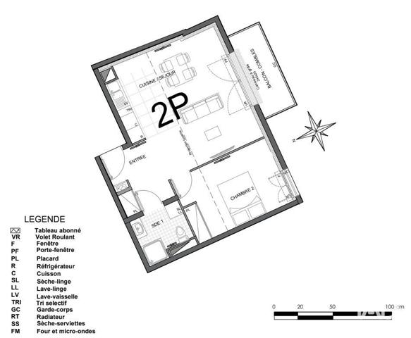 Appartement à vendre 2 pièces 46 m² Trilport