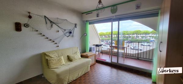 Appartement Port Camargue 20 m2 - Piscine -  1 place parking - 1 cave