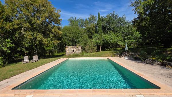 "Havre de paix" Maison avec piscine sur 3 hectares Saint antonin noble val