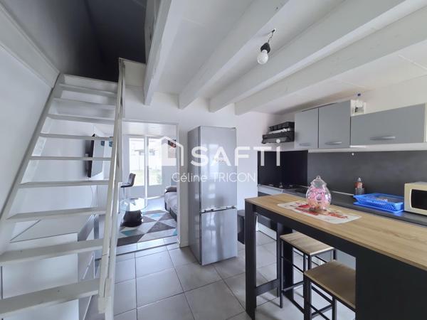 Maison avec jardin et garage – Beau potentiel à Cussac