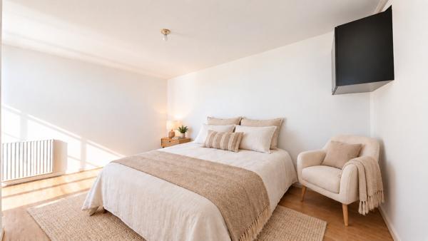 Appartement Vaureal F2 de 40 m2 avec balcon et 1 place de parking en sous sol.