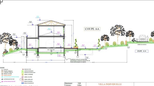 Terrain de 1 800 m²