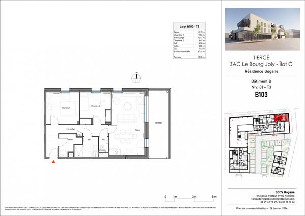 Appartement 64m2TIERCE