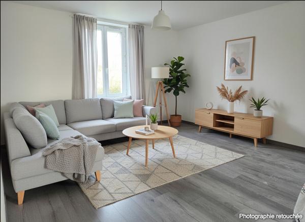 Maison - Sablonnières - 4 pièces de 74m² - Terrain 1296m² avec Garage