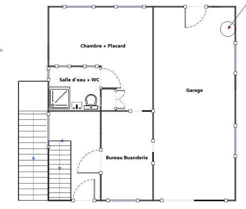 Maison 4 pièces - Grand garage
