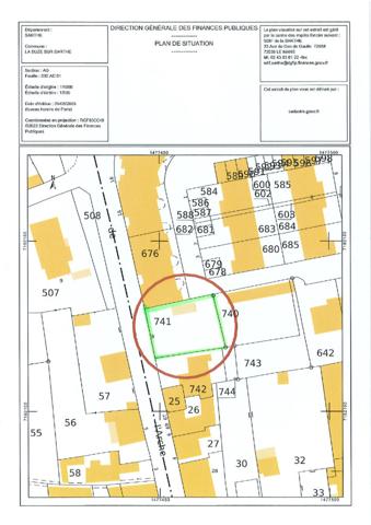 Terrain à bâtir au coeur de La Suze Sur Sarthe, à 5 minutes à pied de toutes les commodités !