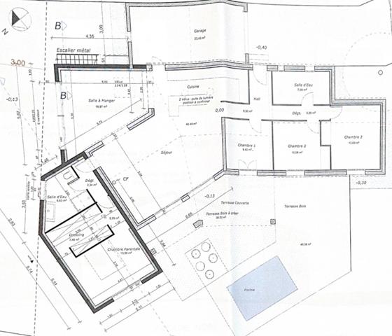 Maison familiale de plain-pied de 150 m², au fond d’une impasse, sans vis-à-vis et au calme