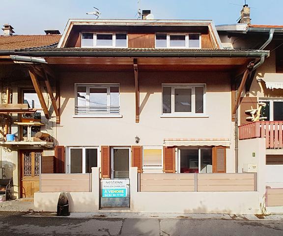 Maison de village sur Bons En Chablais 3/4 chambres de 100 m2 avec jardin, proche gare Leman Express
