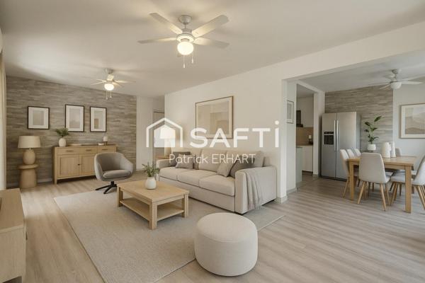 Maison 130 m2  4 pièces avec piscine et terrasses