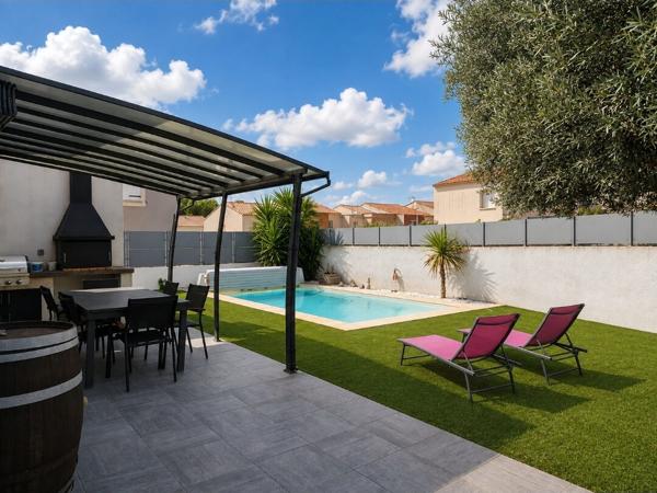 Maison Poussan 5 pièce(s) 136 m2 + piscine+ jardin+ garage
