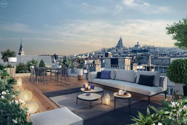 DUPLEX T5 D'EXCEPTION AVEC ROOFTOP - AU PIED DE MONTMARTRE - PARIS 18e