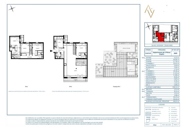 DUPLEX T5 D'EXCEPTION AVEC ROOFTOP - AU PIED DE MONTMARTRE - PARIS 18e