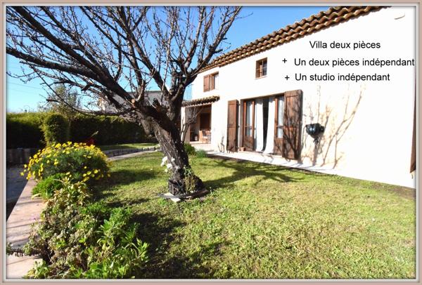 Villa quatre pièces, un deux pièces et un studio indépendant. Belle rentabilité. Centre ville. Vidéo disponible.