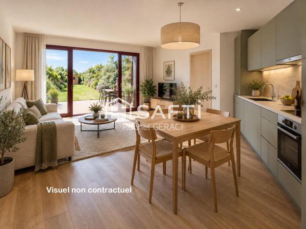 T2, VEFA, Villa Mazy avec terrasse et jardin