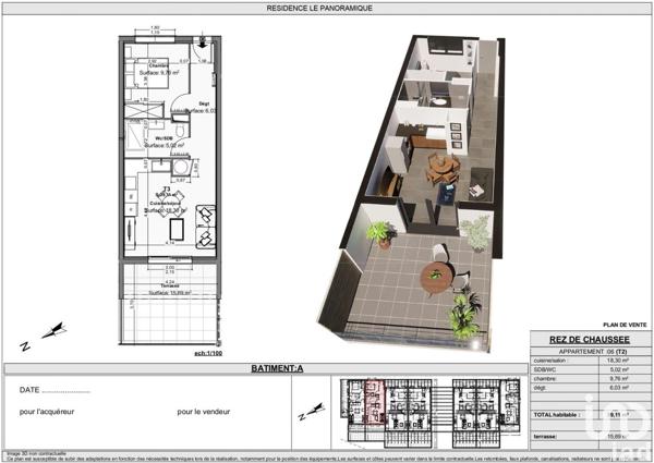 Appartement à vendre 2 pièces 37 m² Bastelicaccia