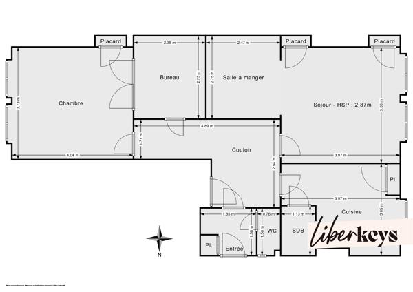Appartement T3 traversant de 72m² avec jardin - Fort potentiel