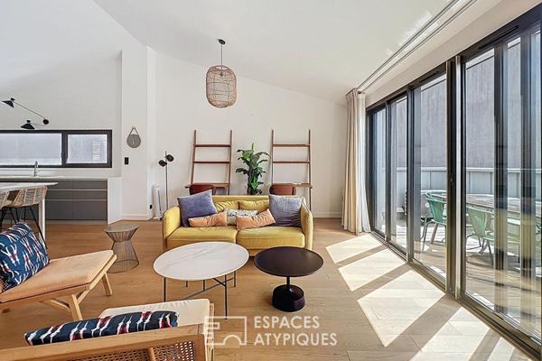 Loft avec terrasses en duplex inversé