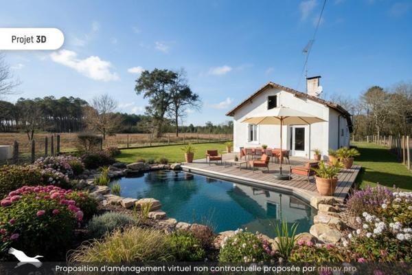 Maison à vendre |                                       Vielle-Saint-Girons |                                        3 pièces  |  95 m²