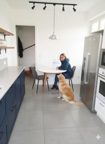 Maison de ville avec garage et exterieur