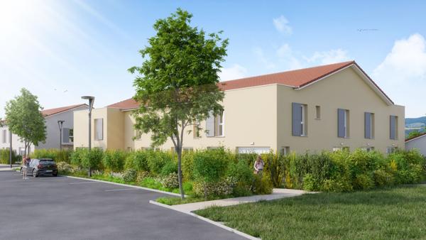 Appartement duplex T3 Villemoirieu 65.3 m² avec garage et jardin privatif