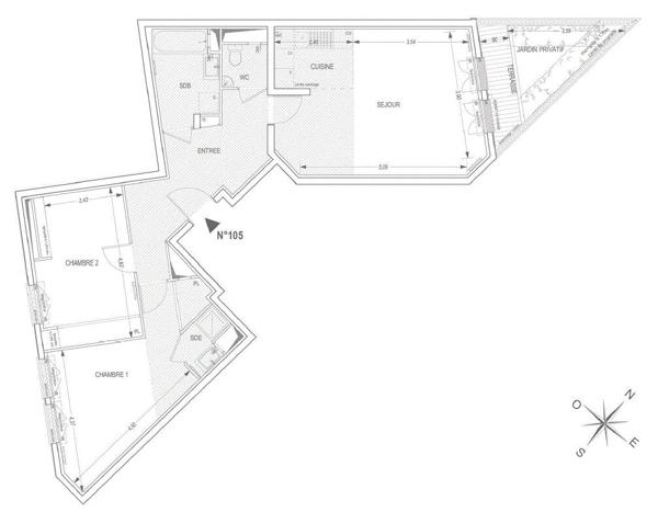 Appartement Puteaux 3 pièce(s) 76 .57 m2 €499 000 ** - Référence 15069