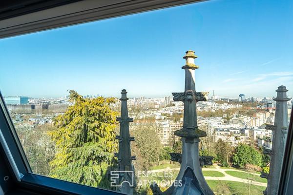 Appartement sous les toits du Château des Montalets à Meudon avec jardin partagé et vue sur Paris