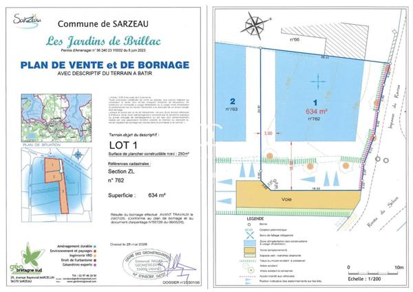SARZEAU Terrain 634 m²