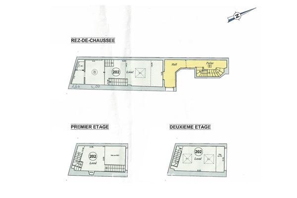 Local en triplex rénové en bureaux proche Etoile – Place des Ternes