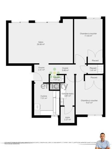 Appartement
         4 pièces
        - 70 m² 116 900 €*