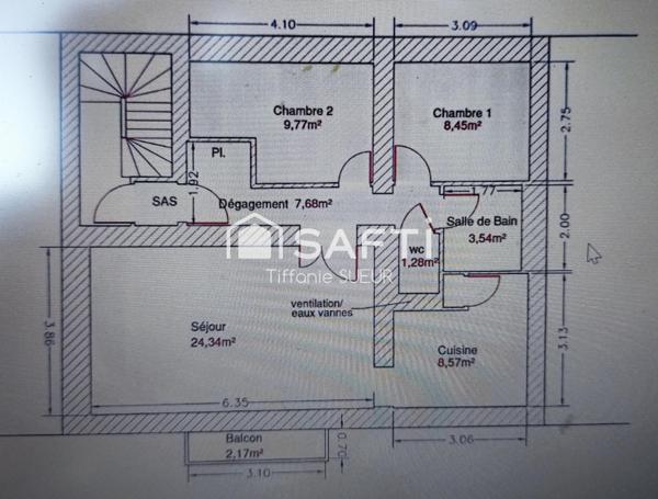 Appartement proche du centre ville et de la gare