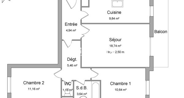 Location Appartement 3 pièces 64.5 m² - Neuilly-plaisance 93360