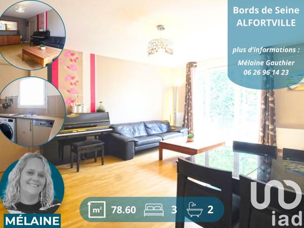 Location appartement 4 pièces 79 m² Alfortville