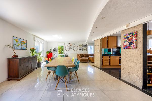 Appartement type loft d’architecte avec jardin plein sud