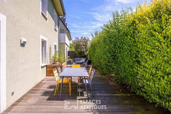 Appartement type loft d’architecte avec jardin plein sud