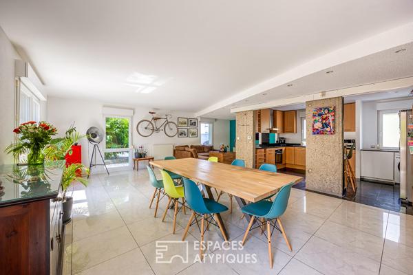Appartement type loft d’architecte avec jardin plein sud