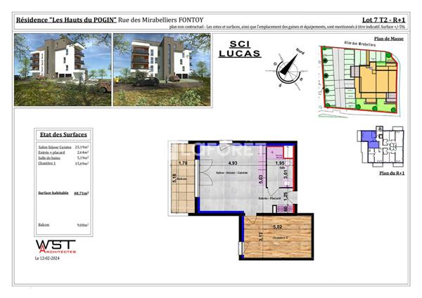 Achat appartement Fontoy - 2 pièce(s) - 49 m² - 145 170 €
