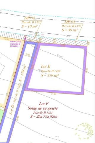Terrain constructible avec vue Mont Blanc à deux pas de Genève