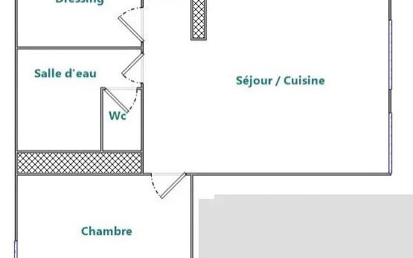 Appartement à vendre    2 pièces • 47,27 m2 Paris 15