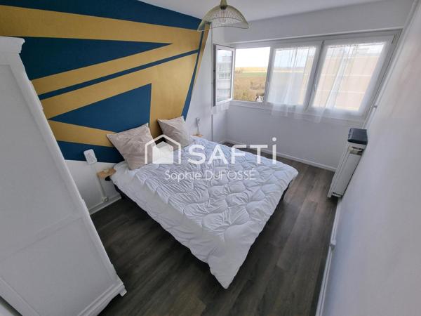 Dans résidence sécurisée, appartement T2 lumineux "VENDU LOUE ET MEUBLE" de 47,08 m² Loi carrez  entièrement rénové en  2024 avec balcon et cave