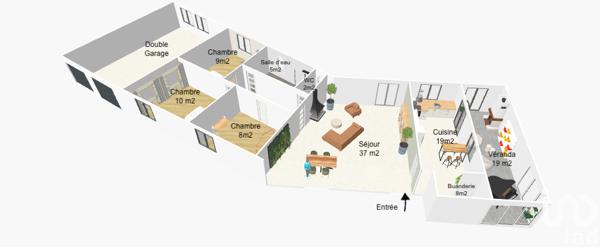Maison à vendre 4 pièces 124 m² Toulouse