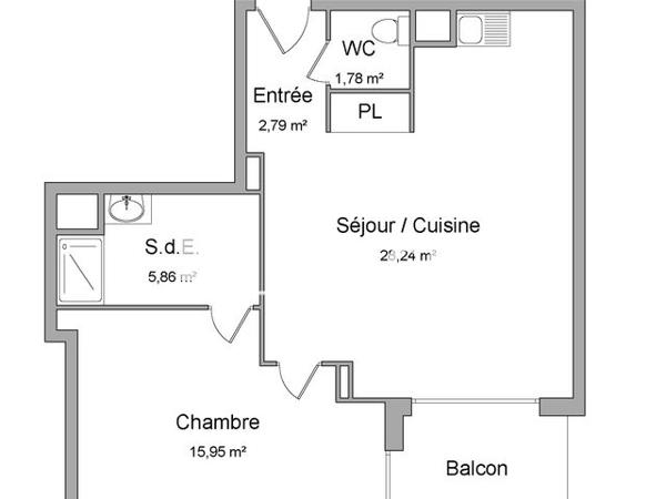 Location Appartement 2 pièces 54.62 m² - 34/42 AVENUE D. CASANOVA Le Blanc Mesnil 93150