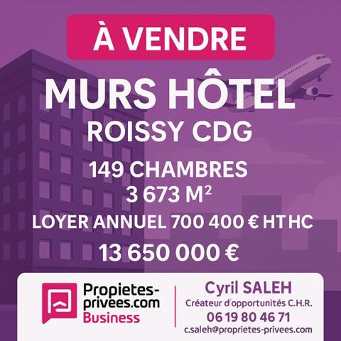 Roissy Aéroport Charles De Gaulle - Murs Hôtel  3.673 m²