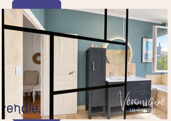 Demeure de caractère 130m2, 6 Chambres, dépendance et double garage en plein coeur de Moulins, endie immobilier, Veronique Murgue