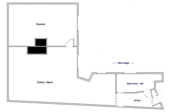 Exclusivité | PARIS 18, JULES JOFFRIN, rue Ferdinand Flocon | Appartement 2P (27.59m² | 1ch)